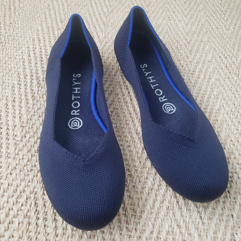 Rothy’s The “Flat” Maritime Navy Blue sz 6.5